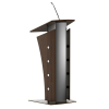 Metal/wood lectern Armagosa - walnut in colour