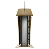 Metal/wood lectern Armagosa - oak colour