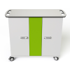 Zioxi tablet charging trolley with carry baskets and USB-C cables for 32 tablets to 10.5 inch - Key lock