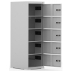 Charging locker BR5KL with 5 large, lockable compartments - key lock