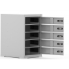 Tabletop charging locker BR5DESK for 5 devices - combination lock