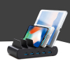 5 port Dual Charge USB-A/USB-C 150W charging station - black