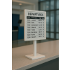 Wandhouder met geïntegreerd 13-inch E-ink-scherm – zwart