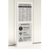 Witte tafelstandaard met 13 inch E-ink scherm – Digitale display zonder stroom