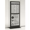 Wandhouder met geïntegreerd 13-inch E-ink-scherm – zwart