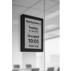 Wandhouder met geïntegreerd 13-inch E-ink-scherm – zwart