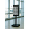 Wandhouder met geïntegreerd 13-inch E-ink-scherm – zwart