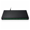 Concentrador de carga y sincronización USB-C 1U de 16 puertos USB 3.1