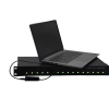 16 portar USB-C 65W 1U Rackmount laddningshubb