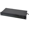 16 portar USB-C 65W 1U Rackmount laddningshubb
