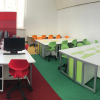 Computertisch P1 mit 2 elektrisch ausfahrbaren Monitorgehäusen - 160 (B) x 75 (T) cm
