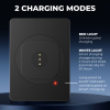 Magnetic tablet wall mount for iPad 10.2 inch (7, 8 and 9th generation) - wireless charging function - silver