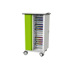 iPad and Pencil USB-C charging cart Zioxi CHRGTUC-PT-16-K# including USB-C cables for 16 iPads up to 10.9 inches - Key lock
