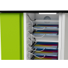 iPad and Pencil USB-C charging cart Zioxi CHRGTUC-PT-16-K# including USB-C cables for 16 iPads up to 10.9 inches - Key lock