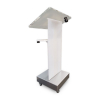 Metal/Acrylic height-adjustable lectern Cielo - grey