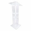 Acrylic lectern Crystal - clear