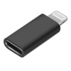 Adaptador/convertidor de USB-C a Lightning - negro 