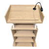 Wood lectern Majestic - oak color