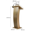 Wooden lectern Castor - cherry colour