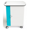 Laptop ethernet charging trolley Zioxi NETT-LS-16-C for 16 laptops up to 15.6 inch - digital code lock