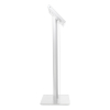 Tablet floor stand with display plate Securo M for 9-11 inch tablets - white