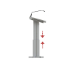 Height-adjustable digital lectern Oslo