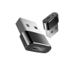 Domo Sells 2 Stück usb a zu usb c Adapter oder USB C zu USB A Konverter - schwarz - USB-A - USB-C- 2 Stück