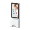 Multimedia disinfection column with sensor Elora - 32 inch screen - wall-mounted model