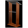 Acrylic-wood lectern Esmeralda - cherry colour 