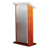 Acrylic-wood lectern Esmeralda - cherry colour 