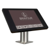 Tablet soporte de mesa fijo Fino para tablet Microsoft Surface Pro 8 / 9 / 10 - negro / acero inoxidable