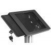 Soporte de mesa Fino para Samsung Galaxy Tab E 9.6 - negro/acero inoxidable 