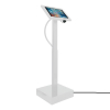 Electronically height adjustable tablet floor stand Ascento Securo M for 9-11 inch tablets - white