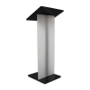 Metal/Acrylic black lectern Gomez