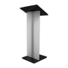 Metal/Acrylic black lectern Gomez