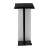 Metal/Acrylic black lectern Gomez