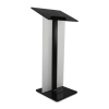 Metal/Acrylic black lectern Gomez