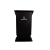 Height-adjustable plastic lectern HiLo - black