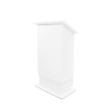 Height-adjustable plastic lectern HiLo - white