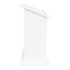 Height-adjustable plastic lectern HiLo - white
