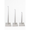 Height adjustable tube - white