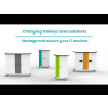 Tablet charging trolley Zioxi with carrying baskets CHRGT-TBB-16-R for 16 tablets up to 10.5 inch -RFID slot