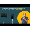 Höhenverstellbarer Monitorständer VESA 75 / 100 mit LED-Beleuchtung - 22 bis 27 Zoll