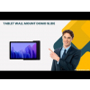 Domo Slide flat tablet wall mount with charging functionality for iPad Air 13 inch 2024 - black