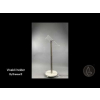 Height-adjustable metal/Acrylic lectern Vivaldi - stainless steel/clear
