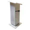 Height-adjustable Acrylic lectern Simple Move - white