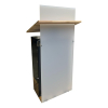 Height adjustable Acrylic/metal lectern Notulus - black