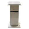 Height-adjustable Acrylic lectern Simple Move - white