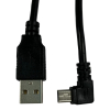 Abgewinkeltes Mini-USB-Ladekabel (2 m) für Kameras, PS3-Controller und Smartphones