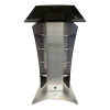 Metall/akryl talarstol Press - smokey grey